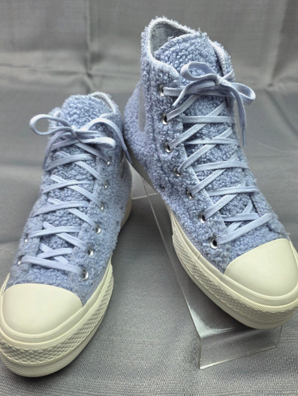 Converse Chuck Taylor All Star Lift Platform High Cozy Sherpa - Ghost WO's Sz 7